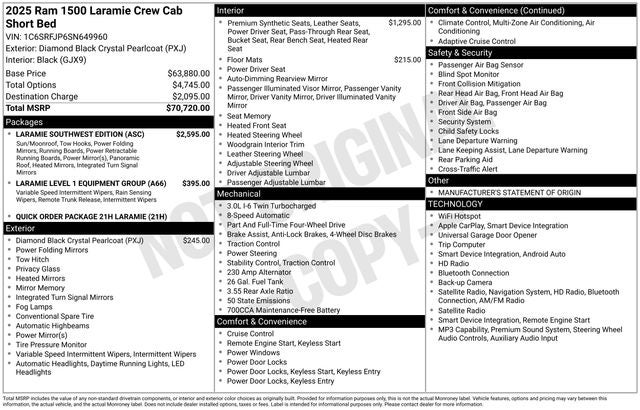 ram ram 1500 pickup 2025 1C6SRFJP6SN649960 image ram ram 1500 pickup 2025 1C6SRFJP6SN649960 image